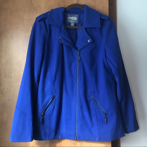 Charlotte Russe Jackets & Blazers - Charlotte Russe Zip Peacoat Style Coat